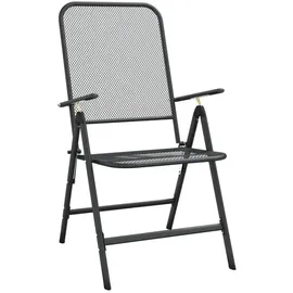 vidaXL Klappbare Gartenstühle 61 x 61 x 106 cm anthrazit 4 St.