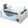 auq2a Luxuswanne Freistehende Badewanne 195 x 130 cm (130 cm X 78 cm X 195 cm)