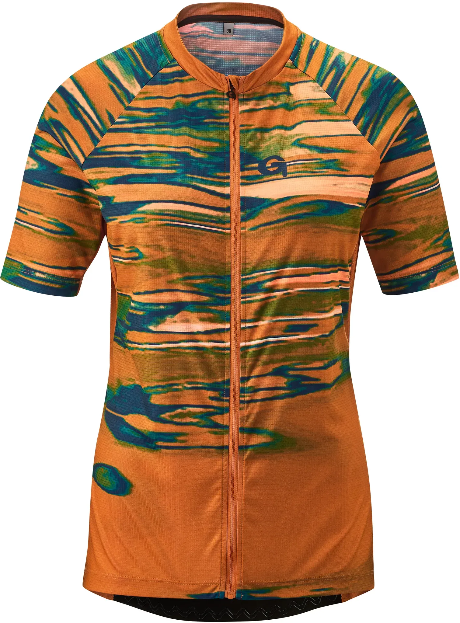 Radtrikot GONSO "COPEDELLO" Gr. 48, orange Damen Trikots Leicht, schnell trocknend, optimaler Feuchtigkeitstransport