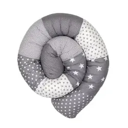 ULLENBOOM Baby-Bettschlange Graue Sterne 200 cm