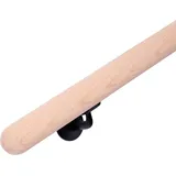 Handlauf aus Holz – runder Handlauf ø 38 mm – Buchenholz – 150 cm – runde Enden - Handystairs