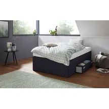 Westfalia Schlafkomfort Boxspringbett 120 x 200 cm Schwarz