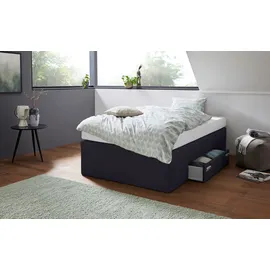 Westfalia Schlafkomfort Boxspringbett 120 x 200 cm Schwarz