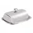 KING HOFF Butterdose aus Edelstahl, Butterglocke für 250 g Butter, Butterbox Silber Stahl, Butterschale, Butter Dish KINGHOFF KH-1209