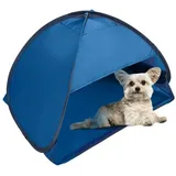 LuxusKollektion Wurfzelt Strand-Sonnenschutz Pop-Up-Zelt UV-Schutz winddicht Camping Haustiere blau