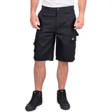 Lee Cooper Arbeitskleidung Herren Klassische Mehrfachtaschen Cargo Shorts, Schwarz, 44