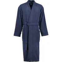 CAWÖ Home Bademäntel Herren Kimono Uni 828 blau XL