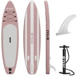 YEAZ Inflatable SUP-Board LIDO - EXOTRACE - sup board, Inflatable SUP Board, (Set), inkl. Zubehör wie Finne und Handpumpe rosa