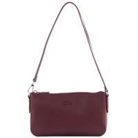 Lacoste Chantaco Schultertasche Leder 23 cm zin