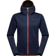 La Sportiva Cosmic Hoody Fleecejacke Damen Deep sea/cherry Tomato XS