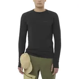 Salomon Herren Essential Lightwarm Crewneck Pullover (Größe M, schwarz)