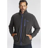 MAN'S WORLD Sweatjacke, mit kontrastfarbigem Reißverschluss, grau