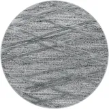 Ayyildiz Hochflorteppich Pisa 4706 Grau Ø 80 cm