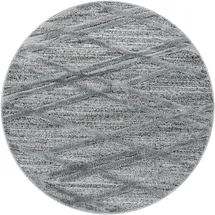 Ayyildiz Hochflorteppich Pisa 4706 Grau Ø 80 cm