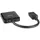 Lindy 38430 2 Port DisplayPort 1.2 MST Hub, Black, 4K@60Hz, 3840x2160@30Hz 4:4:4 8 Bit, HDCP 1.4 AMD Eyefinity, NVIDIA Surround, Intel Collage, für Computer, Laptop, Notebook, Digital Audio 7.1