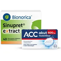 Sinupret ext 40 St + ACC akut 600 10 St 1 Set