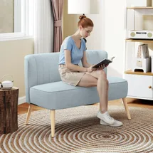 Homcom 2-Sitzer Stoffsofa 117x56,5x77cm