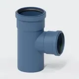 POLOPLAST Abflussrohr-Abzweig 87,5° mit Muffen DN 110 / 90 schalldämmend