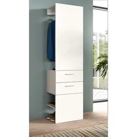 inn.furn Carry Garderobenschrank 52 x 190 x 36 cm Weiß