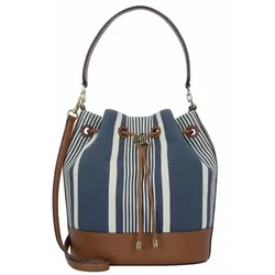 Lauren Ralph Lauren Andie Beuteltasche 25 cm atlantic stripe indigo lrn tan