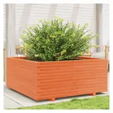 vidaXL Pflanzkübel 110 x 110 x 49,5 cm Wachsbraun