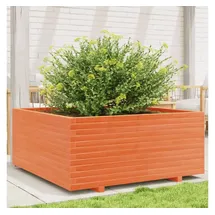 vidaXL Pflanzkübel 110 x 110 x 49,5 cm Wachsbraun