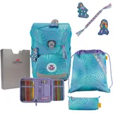 DerDieDas ErgoFlex EASY Exklusiv "LED" Schulrucksack-Set 5-teilig mit Sportbeutel Active