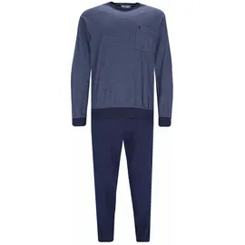 HAJO Pyjama Premium Cotton Blau 62