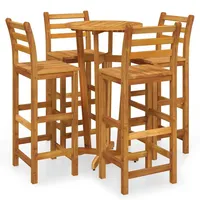 vidaXL Gartenbar-Set 5-tlg. Braun