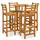 vidaXL Gartenbar-Set 5-tlg. Braun