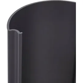 LUCANDE Sockellampe Corban, grau, Sensor, Steckdosen, IP44 - schwarz,