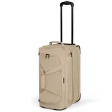 Redolz Duffle Essentials 2-Rollen Reisetasche 55 cm M mit Dehnfalte beige