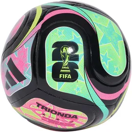 adidas FIFA Fußball-Weltmeisterschaft 26 Trionda Club Ball Black / Flash Aqua / Lucid Pink / Lucid Lemon Gr. 5