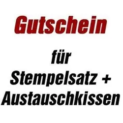 trodat Gutschein für Stempelplatte + Austauschkissen für 4915 ohne Logo