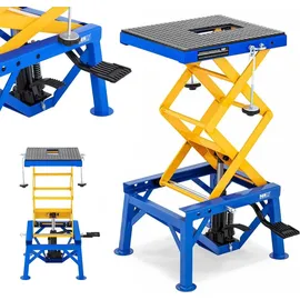 MSW Hebebühne Stahl 35-87 cm blau