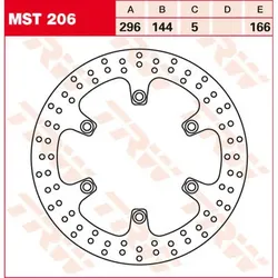 TRW Lucas Remschijf MST206, stijf