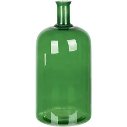 Blumenvase KORMA handgefertigt Glas 45 cm Smaragdgrün