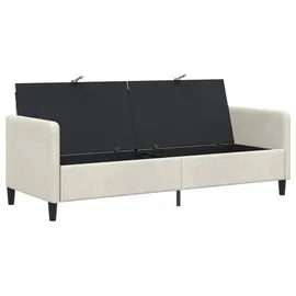 vidaXL Sofa mit Stauraum Creme 192 x 78 x 87 cm Polyester