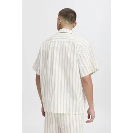 !Solid Kurzarmhemd gestreift beige XL