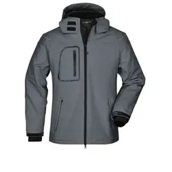 Herren Winter Softshelljacke JN1000, carbon, Größe XL - carbon - XL
