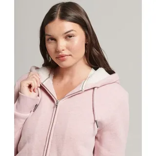Superdry Damen Essential Kapuzenjacke Mit Teddyfellfutter, Gr. M