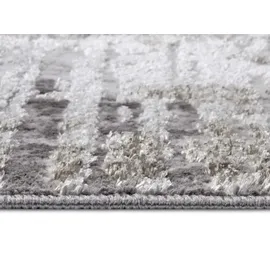 HANSE HOME Teppich HANSE HOME "Abstract", beige (creme,grau), B:57cm H:13mm L:90cm, Polyester, Teppiche, Teppich, strapazierfähig, pflegeleicht, robust, glänzend