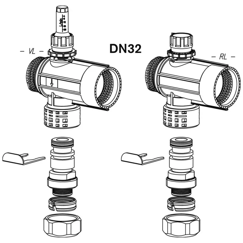 Erweiterungssegment DN 25 für Solekreisverteiler, Typ WSZ ES32 - 50900101302 von...