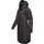 Ragwear Damen, Wasserdichte Übergangsjacke leichte Jacke lang mit Kapuze Belinka Dark Grey Melange24 Gr. S - S