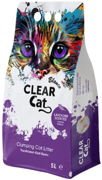 Clear Cat Blanco Lavendel Bentonitstreu 5l (Rabatt für Stammkunden 3%)