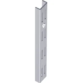 diy element-system gmbh DIY, Wandschiene 10001 zweireihig,L 1.000mm grau, weißaluminium