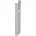 DIY Wandschiene 10001 zweireihig L 1 000mm grau weißaluminium