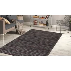 Teppich ARTE ESPINA "Wild 8023", grau (anthrazit), B:170cm H:14mm L:240cm, Rindsleder, Teppiche, Luxuriöser Teppich in Spitzenqualität, Naturmaterialien