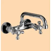 Demm Spültischarmatur Wandarmatur Zweigriff Sterling Nostalgie Farbe: bronze 2312 045 x 2312, 04531.006.X