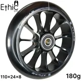 F26 Ethic DTC Atlas Stunt-Scooter Rolle I Trick Tret Roller I Ersatzrad I Reifen I Sehr leicht I Profi (Schwarz,